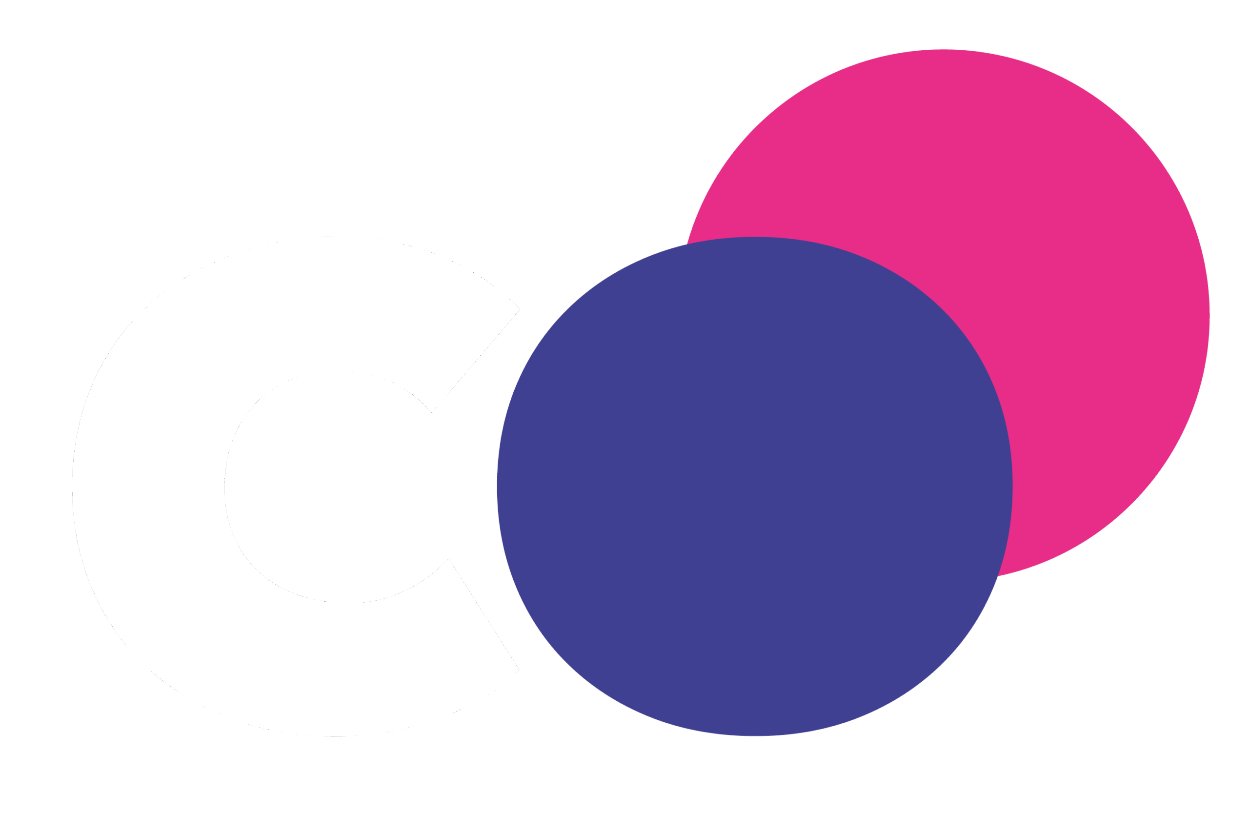 logo collide creative agency icon white